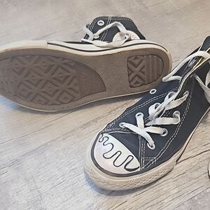 Converse Kids Black and White Sneakers